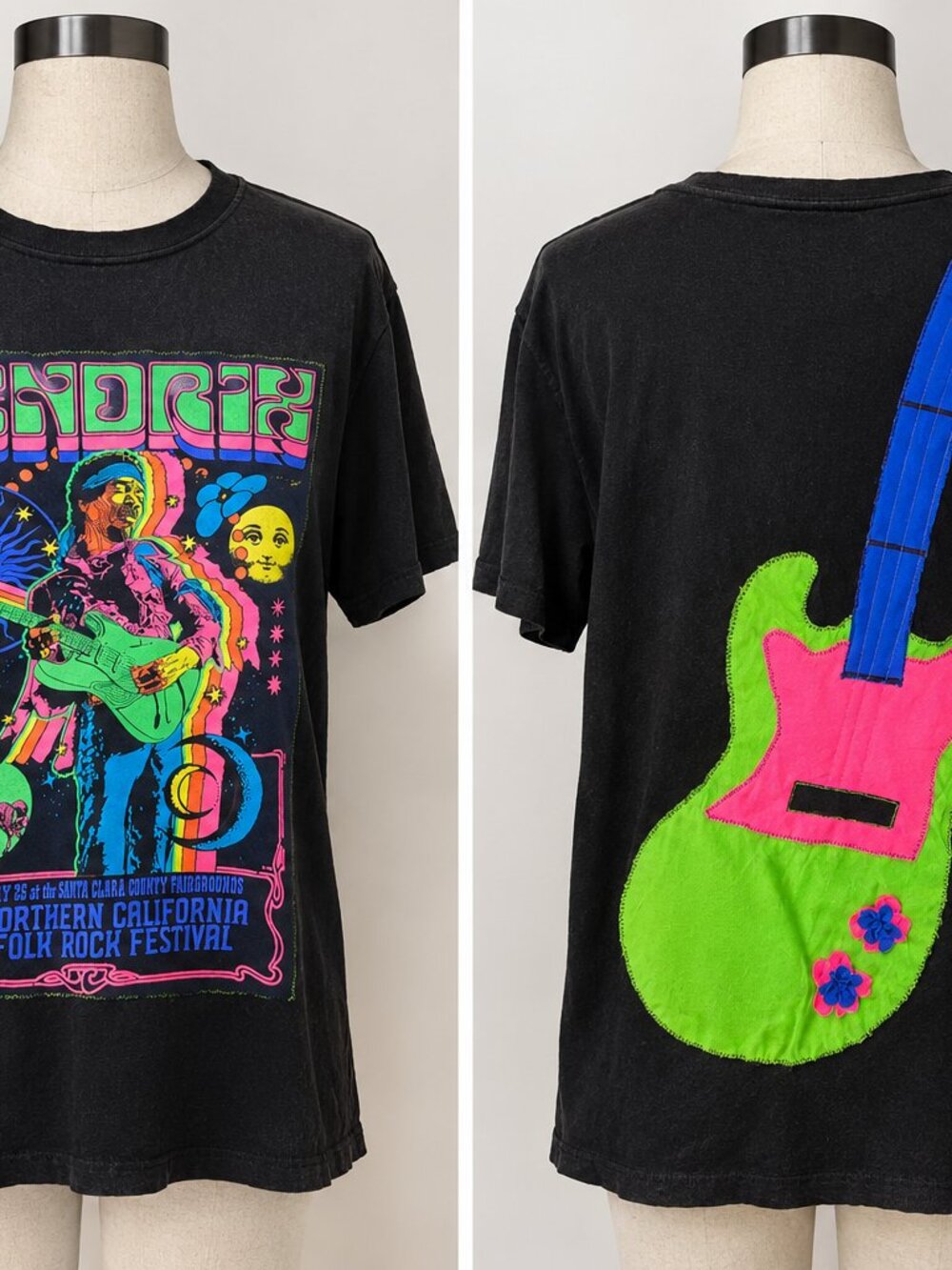 Jimi Hendrix Upcycled Band Tee